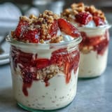 Strawberry Shortcake Overnight Oats