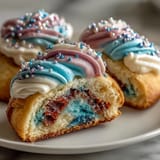 Whimsical pastel swirl cookies inspired by Cookie Run Kingdom, perfect for birthday celebrations.  