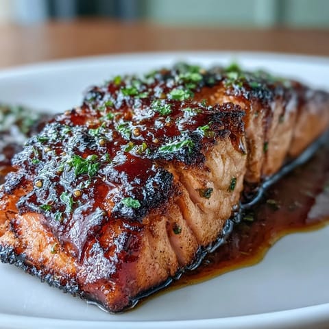 Baked salmon with honey Dijon marinade, garlic, and paprika, inspired by Texas Roadhouse flavors, served warm and garnished with fresh parsley.