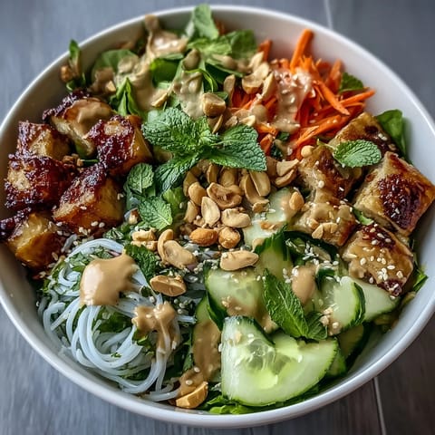 Asian spring roll bowl