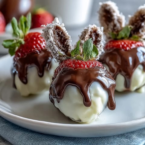 Easter Strawberry Bunnies Treats