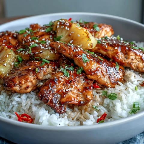 Pineapple Chicken Rice Bake