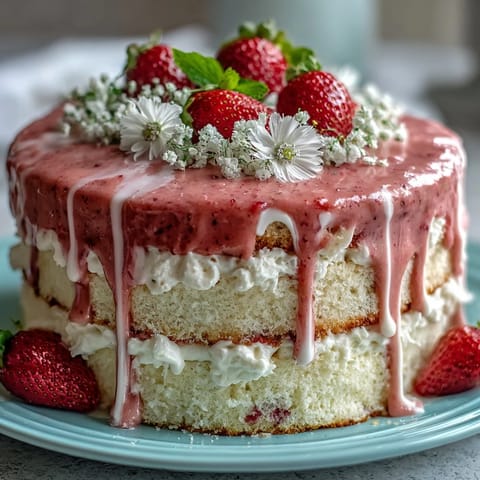 Spring Cake Floral Drip