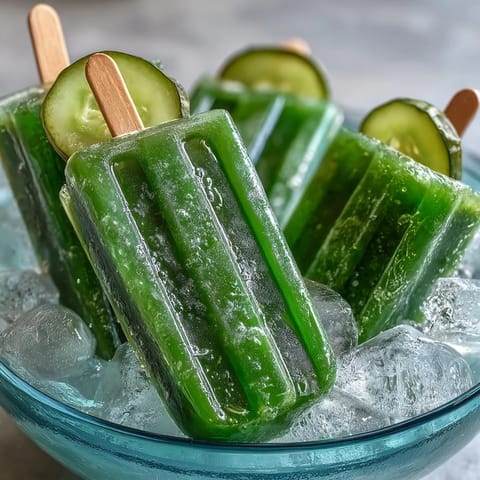Viral TikTok Pickle Juice Popsicles: tangy, refreshing frozen treats for summer.