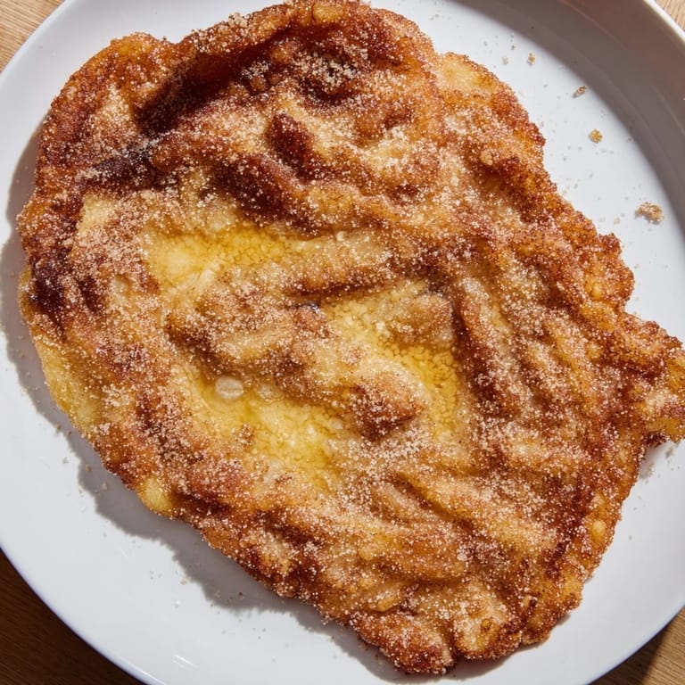 Warm, freshly fried Elephant Ears, the dough blistered and airy, perfect for dipping.