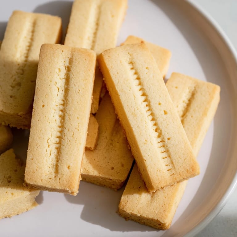 Freshly baked shortbread cookies, offering a delightful crumbly texture, perfect for sharing and savoring.