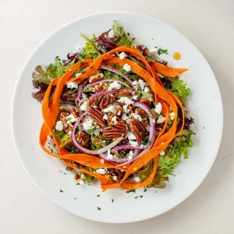 Fresh parsley garnishes this modern American salad, served immediately as a bright vegetarian side or light main course for a healthy lunch or dinner.