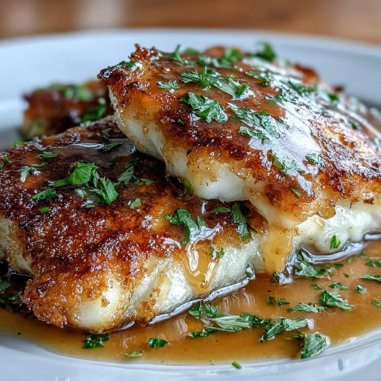 Flounder Meunière: a quick, flavorful French classic with lemon-browned butter, ready to enjoy.