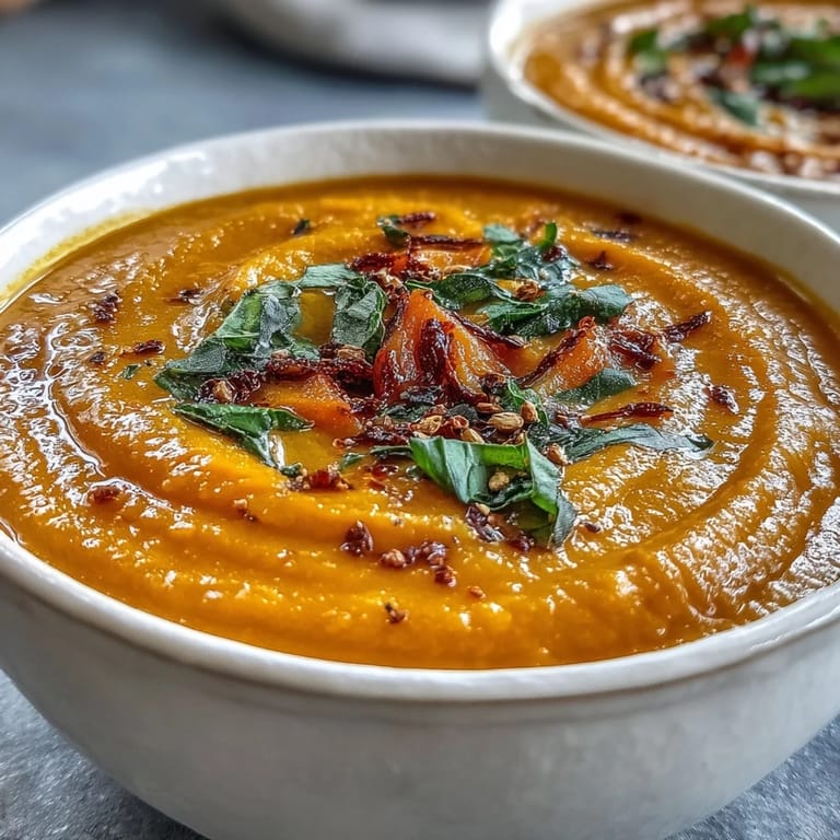 Hearty and warm Carrot and Lentil Soup served in a rustic bowl alongside crusty bread for dipping.