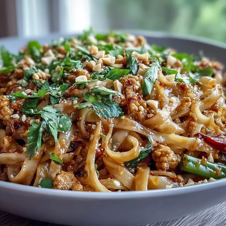 Steamy photo of creamy Thai-inspired peanut noodle bowls served in a deep ceramic dish with vibrant vegetables.
