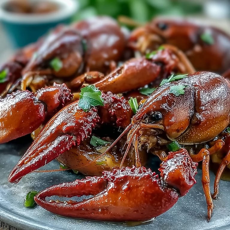 Steaming pot of Cajun crawfish boil with tender potatoes, sweet corn, and spicy sausage, garnished with parsley and ready for sharing.