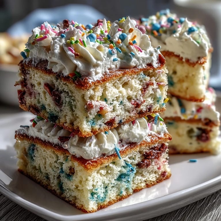 Vibrant Spring Funfetti Cake with Pastel Buttercream: Light vanilla cake dotted with sprinkles, topped with dreamy marbled pastel frosting.