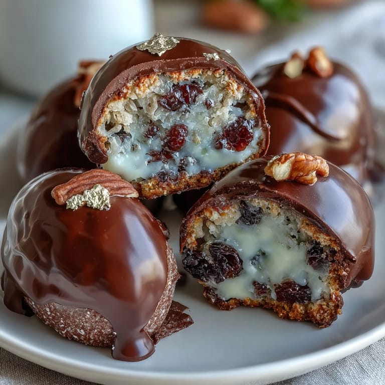 Luxurious strawberry white chocolate Easter eggs reveal a rich hazelnut-chocolate filling studded with crunchy nuts and crisped rice, perfect for springtime celebrations.