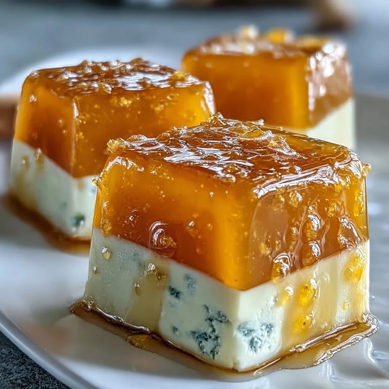 Vibrant mango agar-agar jelly cubes glistening with luscious coconut milk, a delightful treat.