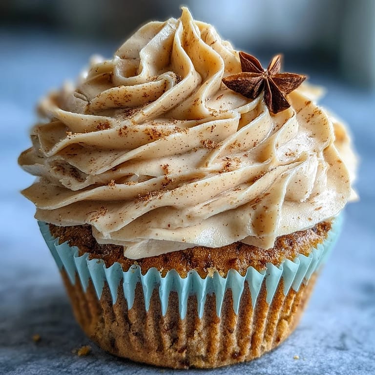 Golden brown Taurus Birthday Cupcakes crowned with smooth, warm terracotta frosting.