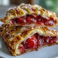 Golden lattice-topped hand pies filled with juicy strawberries, perfect for summer picnics and outdoor gatherings.