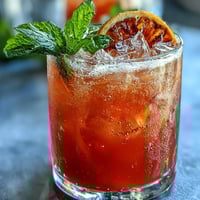 Sparkling Spring Citrus Mocktails with Grapefruit and Lime in clear glasses with ice and fresh mint garnish